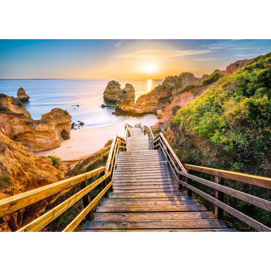 Escalier menant à la plage de Camilo - puzzle de 1000 pièces-2
