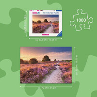thumb-Sentier rose - puzzle de 1000 pièces-3