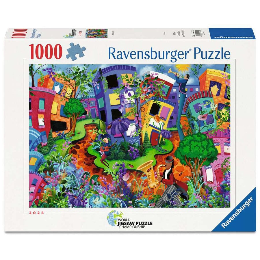 Allée des coccinelles - puzzle de 1000 pièces-1