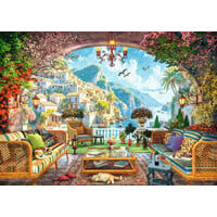 thumb-Mediterranean Terrace View - Dominic Davison - puzzel van 1000 stukjes-2
