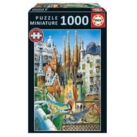 thumb-Puzzle miniature - Gaudi Collage - 1000 pièces-3