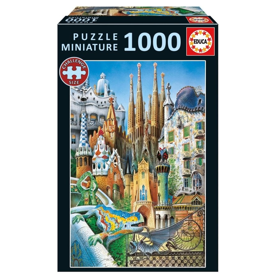 Miniature puzzle - Gaudi Collage - 1000 pieces-3