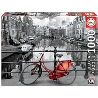 thumb-Red Bike in Amsterdam - puzzle of 1000 pieces-1