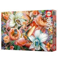 thumb-Kolibries in de Tuin - legpuzzel van 500 stukjes-1