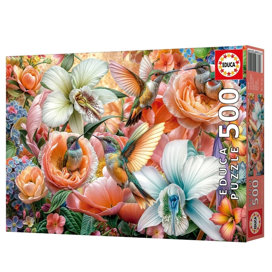 Kolibries in de Tuin - legpuzzel van 500 stukjes-1