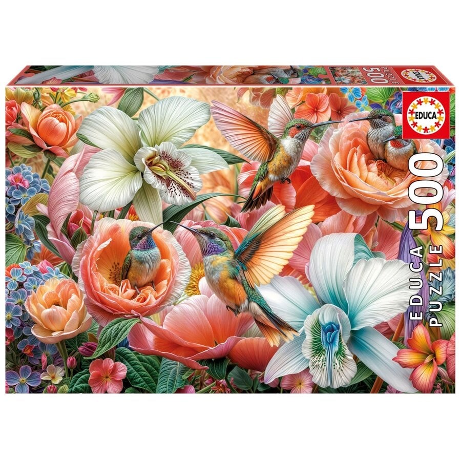 Hummingbird Garden -  jigsaw puzzle of 500 pieces-3