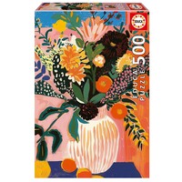 thumb-Fleur Boho - puzzle de 500 pièces-1