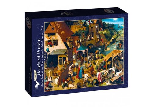 Bluebird Puzzle Pieter Bruegel the Elder - Netherlandish Proverbs - 1000 pieces 