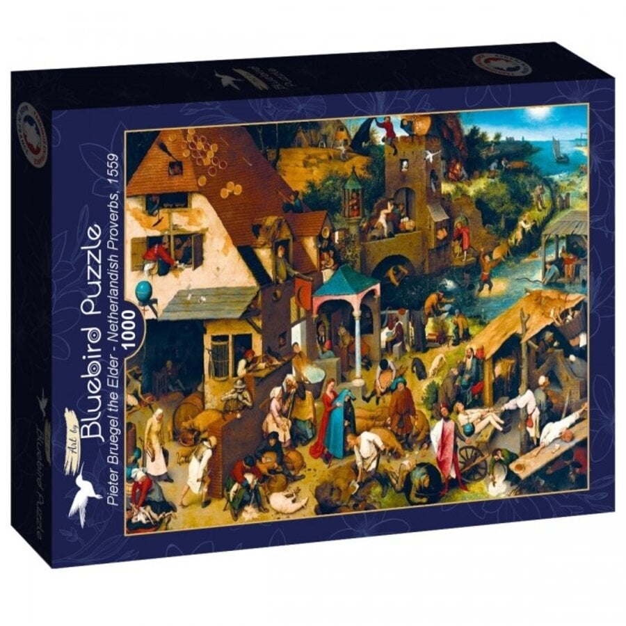 Pieter Bruegel de Oude - Vlaamse Spreekwoorden - puzzel van 1000 stukjes-1