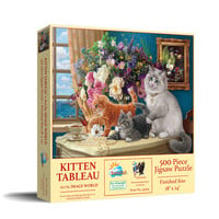 thumb-Kitten Tableau - legpuzzel van 500 XXL stukjes-1