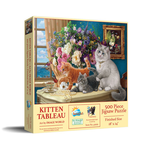  SUNSOUT Kitten Tableau - 500 XXL stukjes 