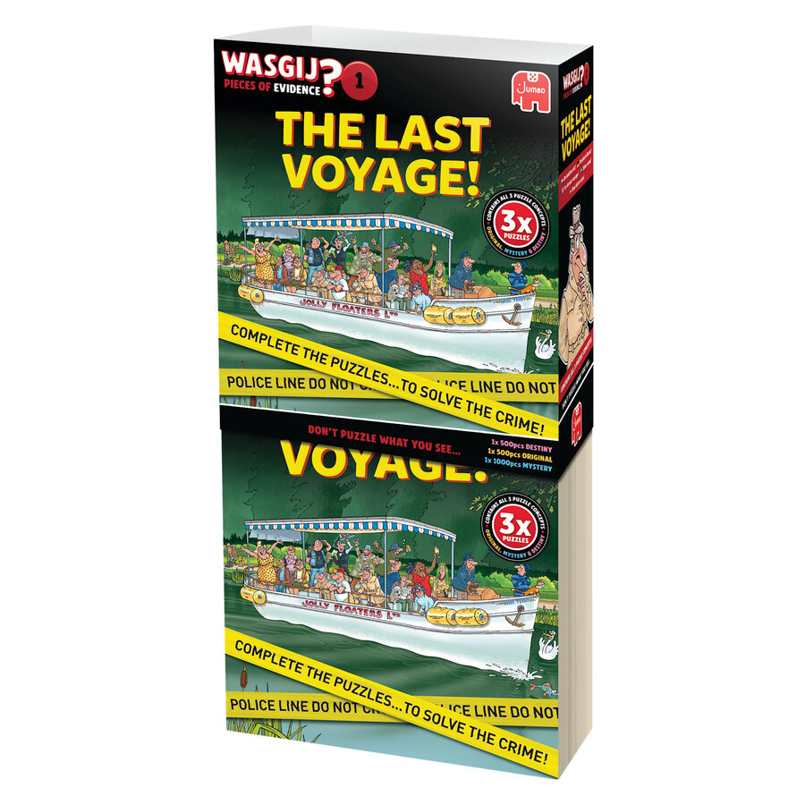 Wasgij Pieces of Evidence 1 - Le Dernier Voyage! - 3 puzzles (2x 500 + 1x 1000 pièces)-6