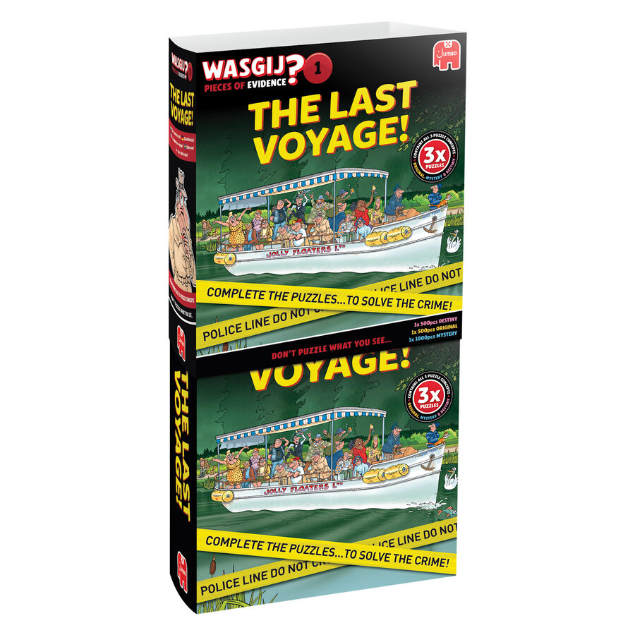 Wasgij Pieces of Evidence 1 - The Last Voyage! - 3 puzzles (2x 500 + 1x 1000 pieces)-4
