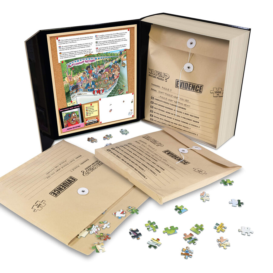 Wasgij Pieces of Evidence 1 - The Last Voyage! - 3 puzzles (2x 500 + 1x 1000 pieces)-3