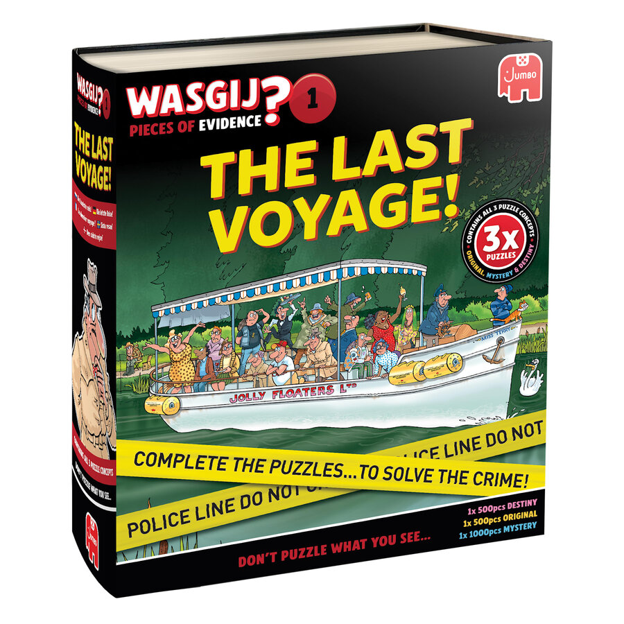 Wasgij Pieces of Evidence 1 - The Last Voyage! - 3 puzzles (2x 500 + 1x 1000 pieces)-1