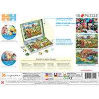 thumb-Puppy Spring - Connecting Pieces - framepuzzel van 48 stukjes-3