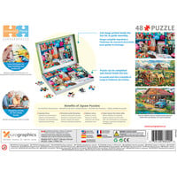 thumb-Sewing Room Kittens - Connecting Pieces - framepuzzel van 48 stukjes-3