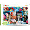 Eurographics Puzzles Sewing Room Kittens - Connecting Pieces - framepuzzel van 48 stukjes