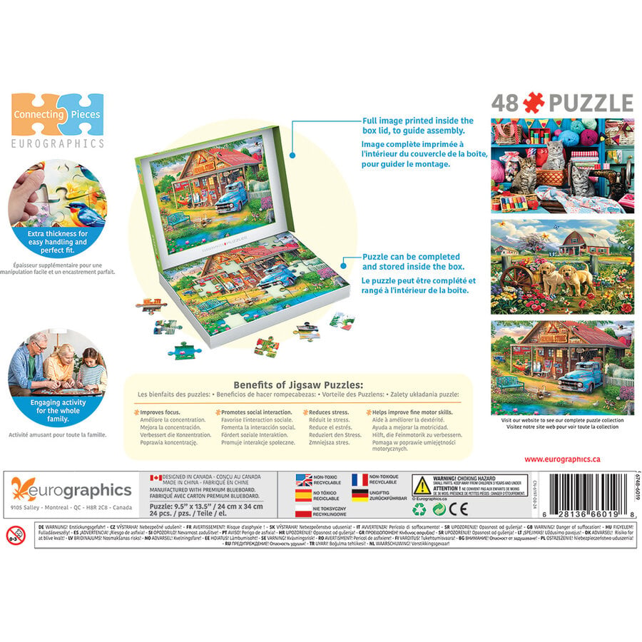 Country Store - Connecting Pieces - framepuzzel van 48 stukjes-3