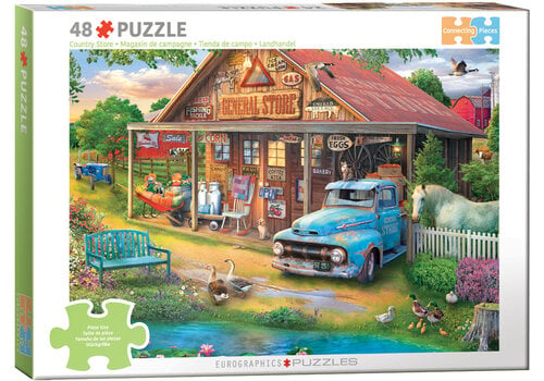  Eurographics Puzzles Country Store - Connecting Pieces - 48 stukjes 