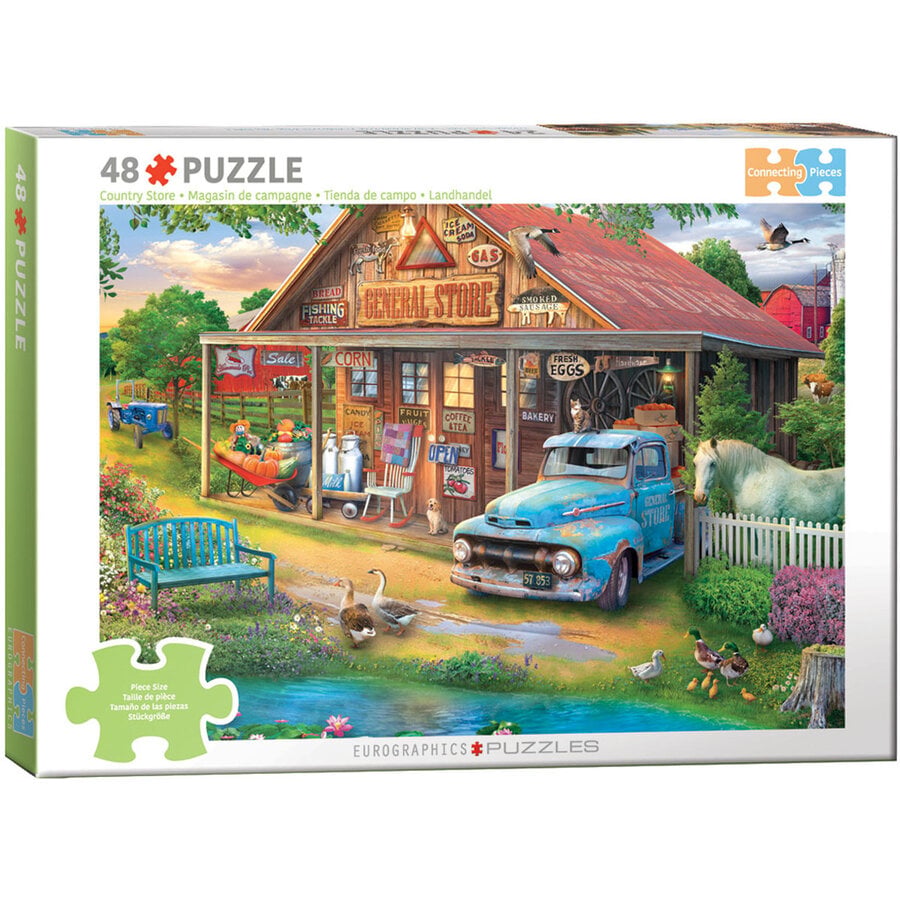 Country Store - Connecting Pieces - framepuzzel van 48 stukjes-1