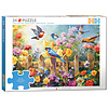 Eurographics Puzzles Playful Garden Birds - Connecting Pieces - frame jigsaw puzzle of 24 pieces