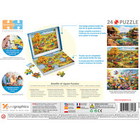 thumb-Peaceful Living - Connecting Pieces - frame jigsaw puzzle of 24 pieces-4