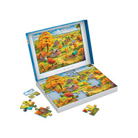 thumb-Peaceful Living - Connecting Pieces - frame jigsaw puzzle of 24 pieces-3