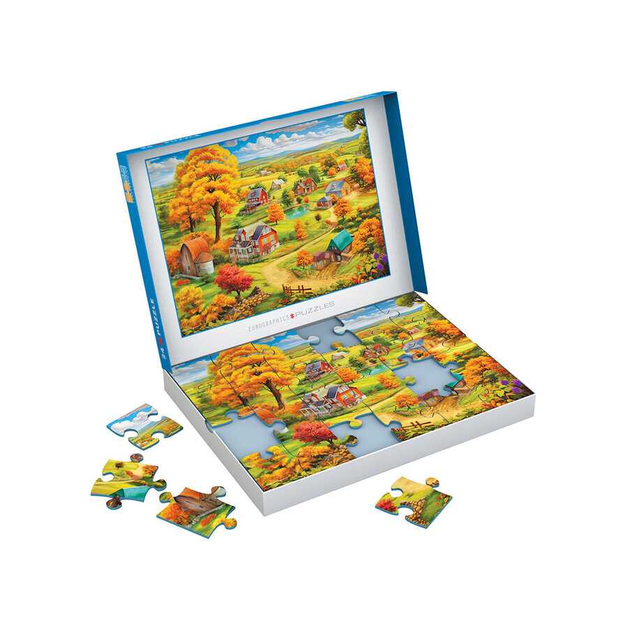 Peaceful Living - Connecting Pieces - frame jigsaw puzzle of 24 pieces-3