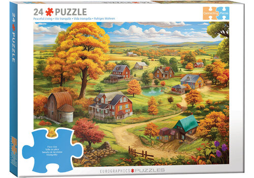  Eurographics Puzzles Peaceful Living - Connecting Pieces - 24 pieces 