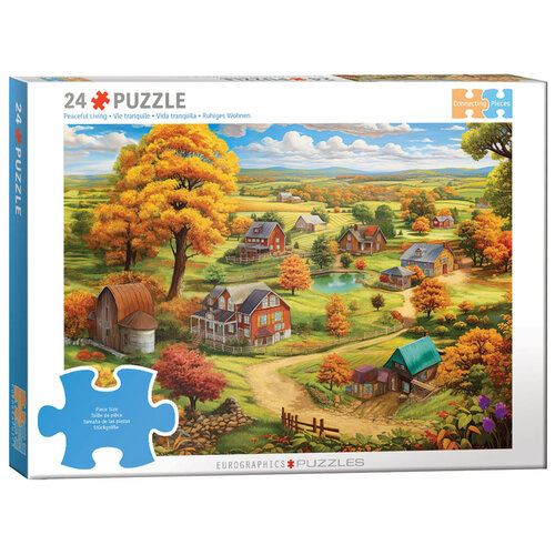  Eurographics Puzzles Peaceful Living - Connecting Pieces - 24 pieces 