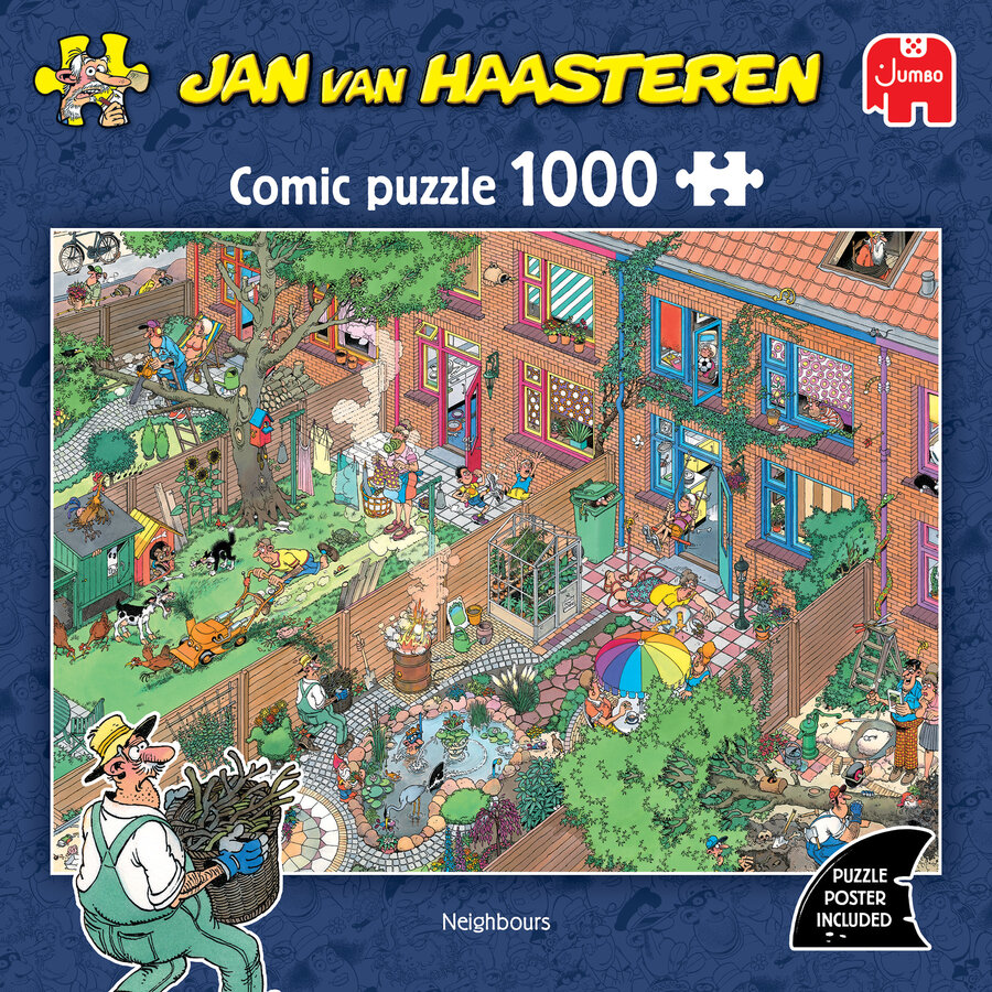 PRE-ORDER - Neighbours - Jan van Haasteren - puzzle of 1000 pieces-3