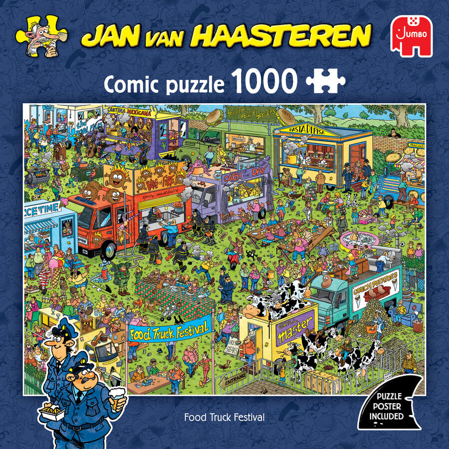 PRE-ORDER - Food Truck Festival - Jan van Haasteren - puzzle of 1000 pieces-3