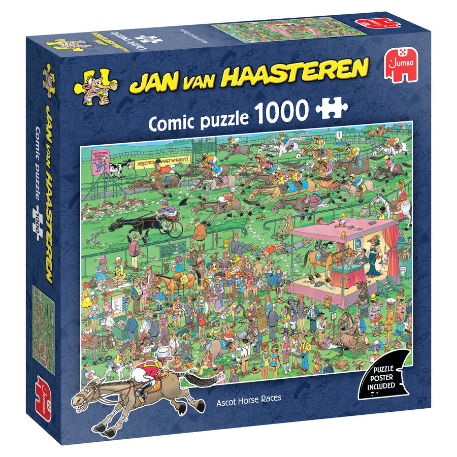 PRE-ORDER - Ascot Horse Races - Jan van Haasteren - puzzle of 1000 pieces-1