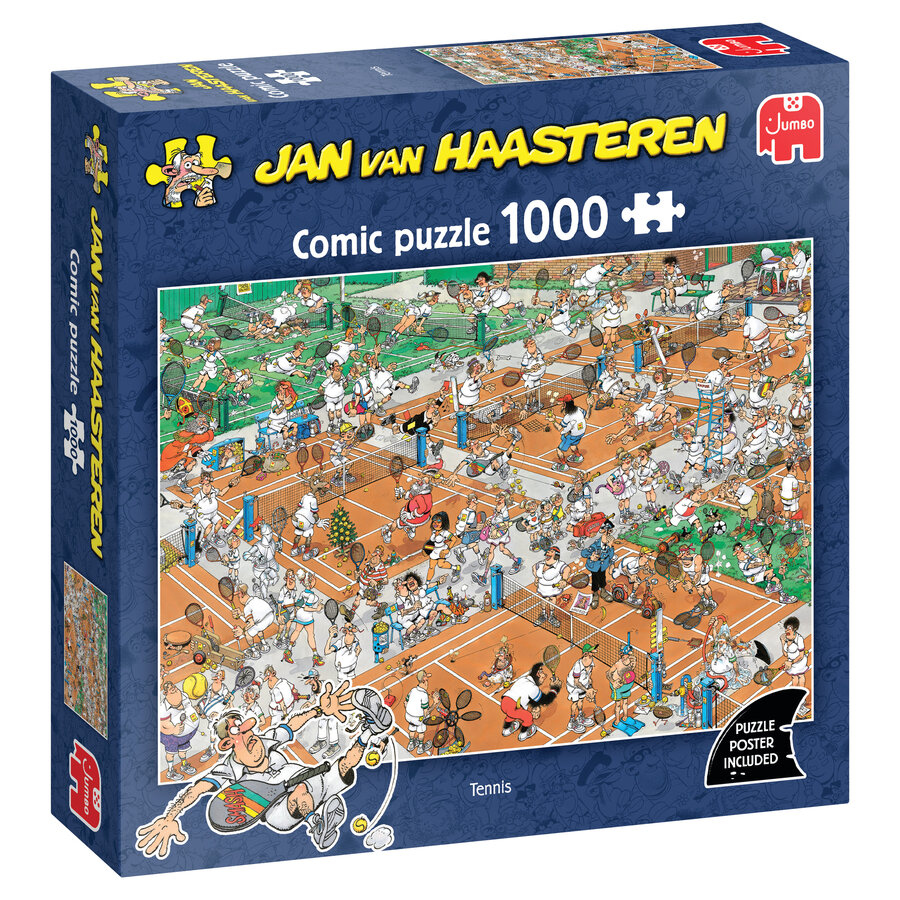 PRE-ORDER - Tennis - Jan van Haasteren - puzzle of 1000 pieces-1