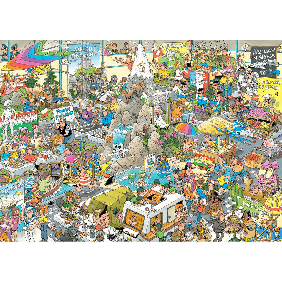 PRE-ORDER - The Holiday Fair - Jan van Haasteren - puzzle of 1000 pieces-3