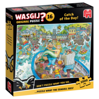 thumb-PRE-ORDER - Wasgij Original 16 - Catch of the Day! - puzzle de 1000 pièces-1