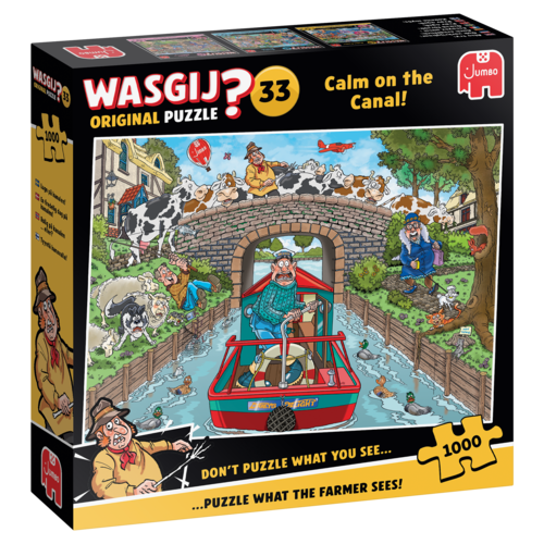  Jumbo PRE-ORDER - Wasgij Original 33 - Calm on the Canal! - 1000 pièces 
