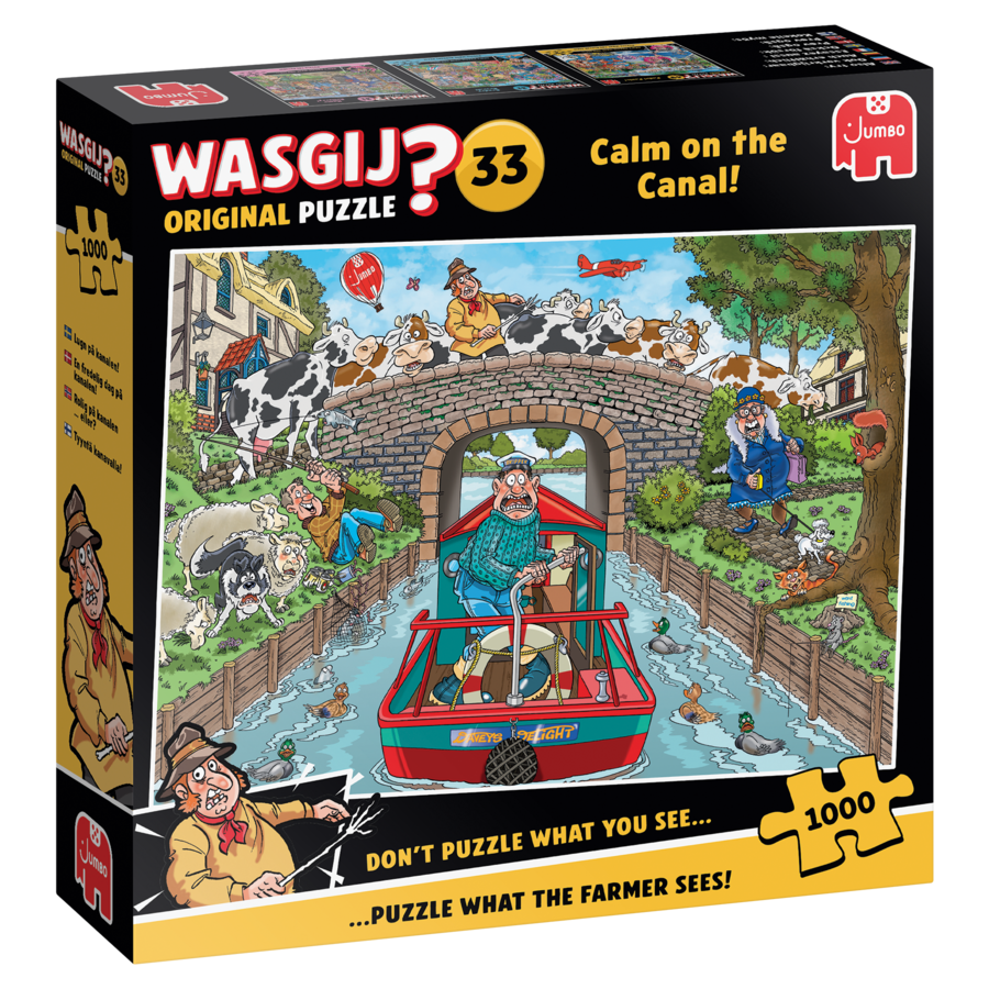 PRE-ORDER - Wasgij Original 33 - Calm on the Canal! - puzzle de 1000 pièces-1