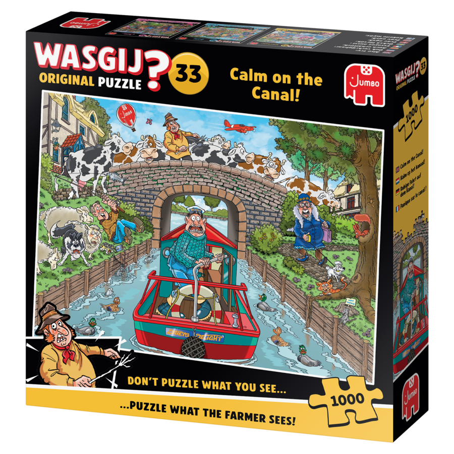PRE-ORDER - Wasgij Original 33 - Calm on the Canal! - puzzle de 1000 pièces-4