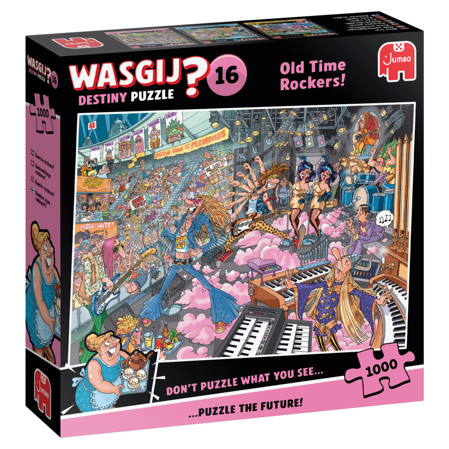 PRE-ORDER - Wasgij Destiny 16 - Old Time Rockers! - puzzle de 1000 pièces-1