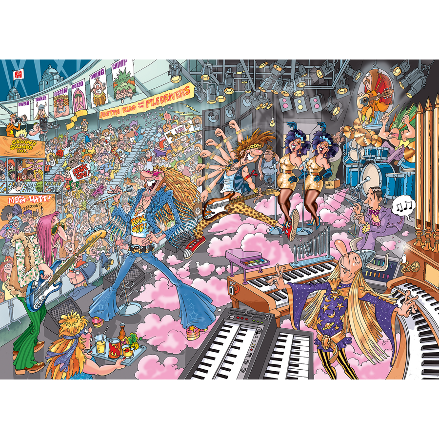 PRE-ORDER - Wasgij Destiny 16 - Old Time Rockers! - puzzle de 1000 pièces-2