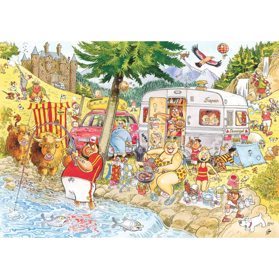 PRE-ORDER - Wasgij Mystery 6 - Camping Commotion! - puzzle de 1000 pièces-2