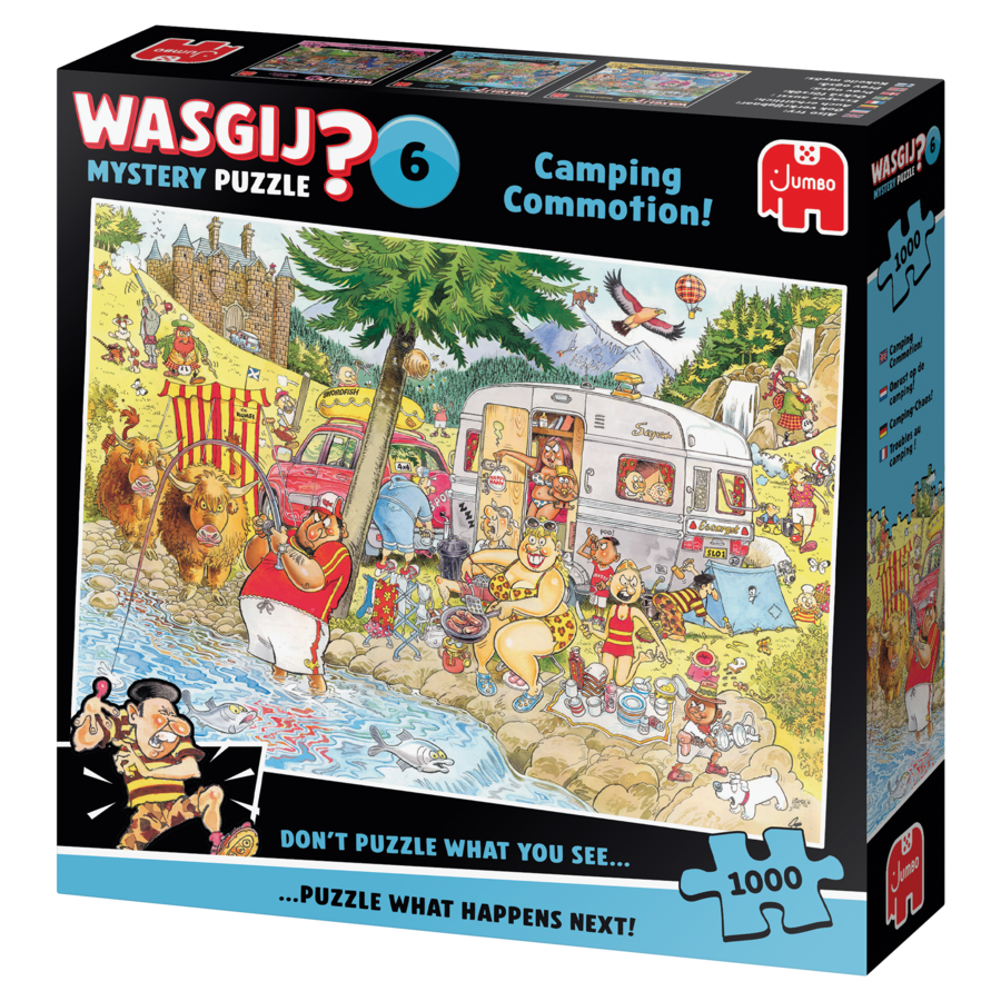 Wasgij Mystery 6 - Camping Commotion! - jigsaw puzzle of 1000 pieces-4