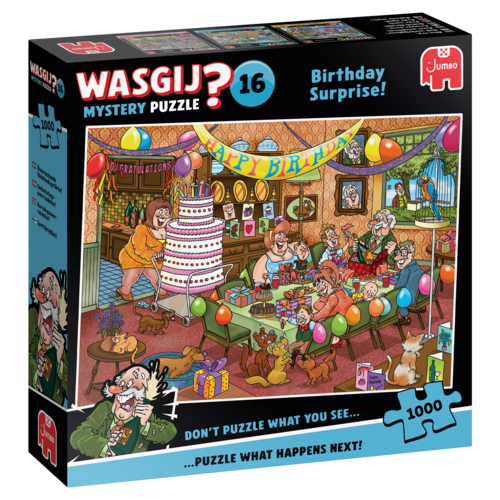  Jumbo PRE-ORDER - Wasgij Mystery 16 - Birthday Surprise! - 1000 pièces 