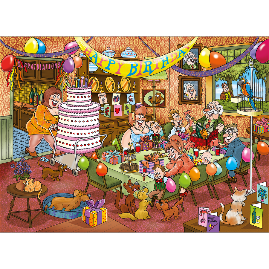 PRE-ORDER - Wasgij Mystery 16 - Birthday Surprise! - puzzle de 1000 pièces-2