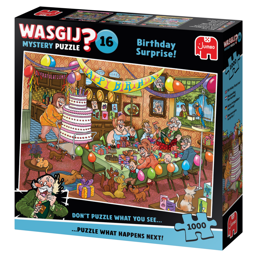 Wasgij Mystery 16 - Birthday Surprise! - jigsaw puzzle of 1000 pieces-4