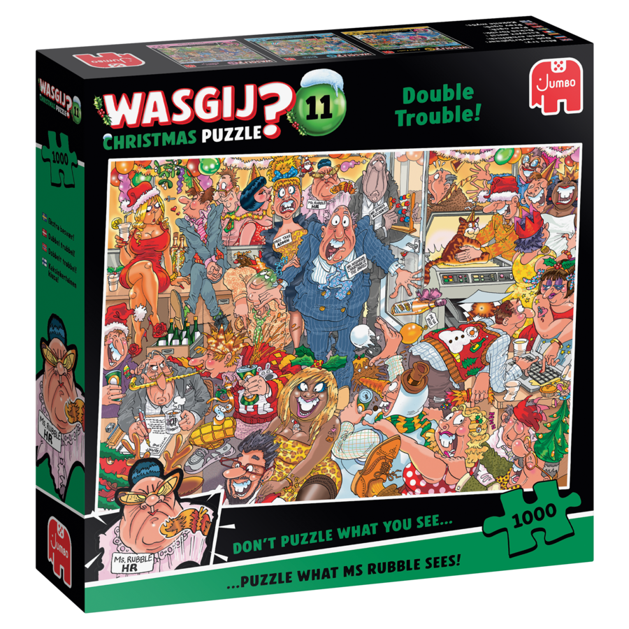 PRE-ORDER - Wasgij Christmas 11 - Double Trouble! - puzzle de 1000 pièces-1