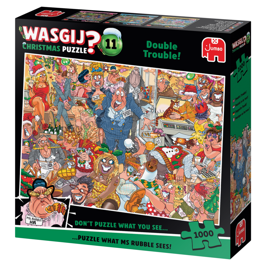 PRE-ORDER - Wasgij Christmas 11 - Double Trouble! - puzzle de 1000 pièces-3