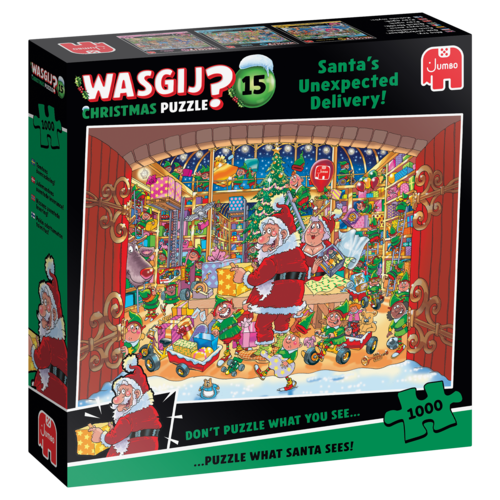  Jumbo PRE-ORDER - Wasgij Christmas 15 - Santa's Unexpected Delivery! - 1000 pièces 